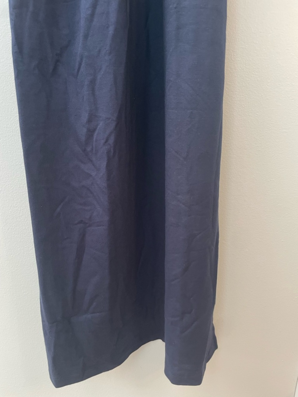 Boss Hugo Erlot Tie Long Sleeve Midi Dress Side Tie Modal Navy Blue Size S NWT - Picture 8 of 16